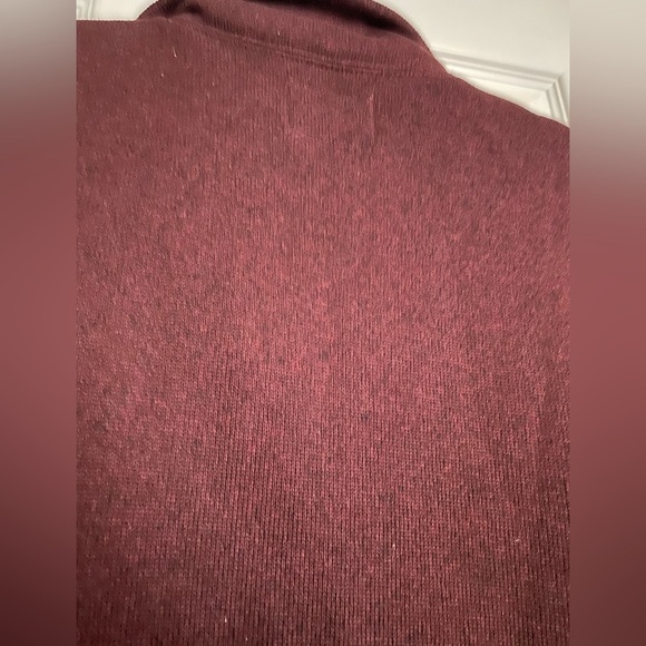 Old Navy Men's Burgundy Quarterzip Sweater - Picture 4 of 5